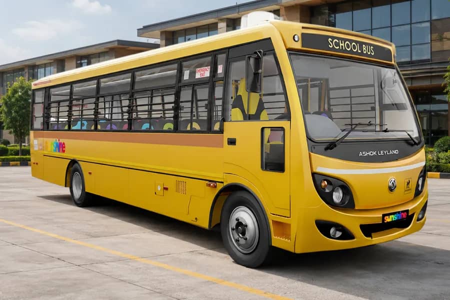 Ashok Leyland Sunshine School Bus Image
