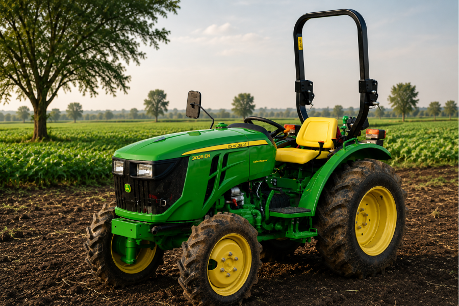 John Deere 3036EN Wider Tyres