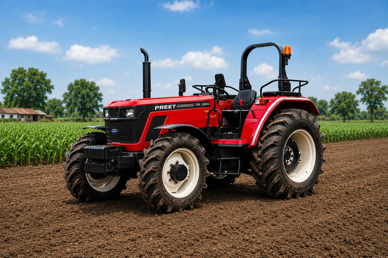 Preet 7549 4WD (NSM) Tractor Image