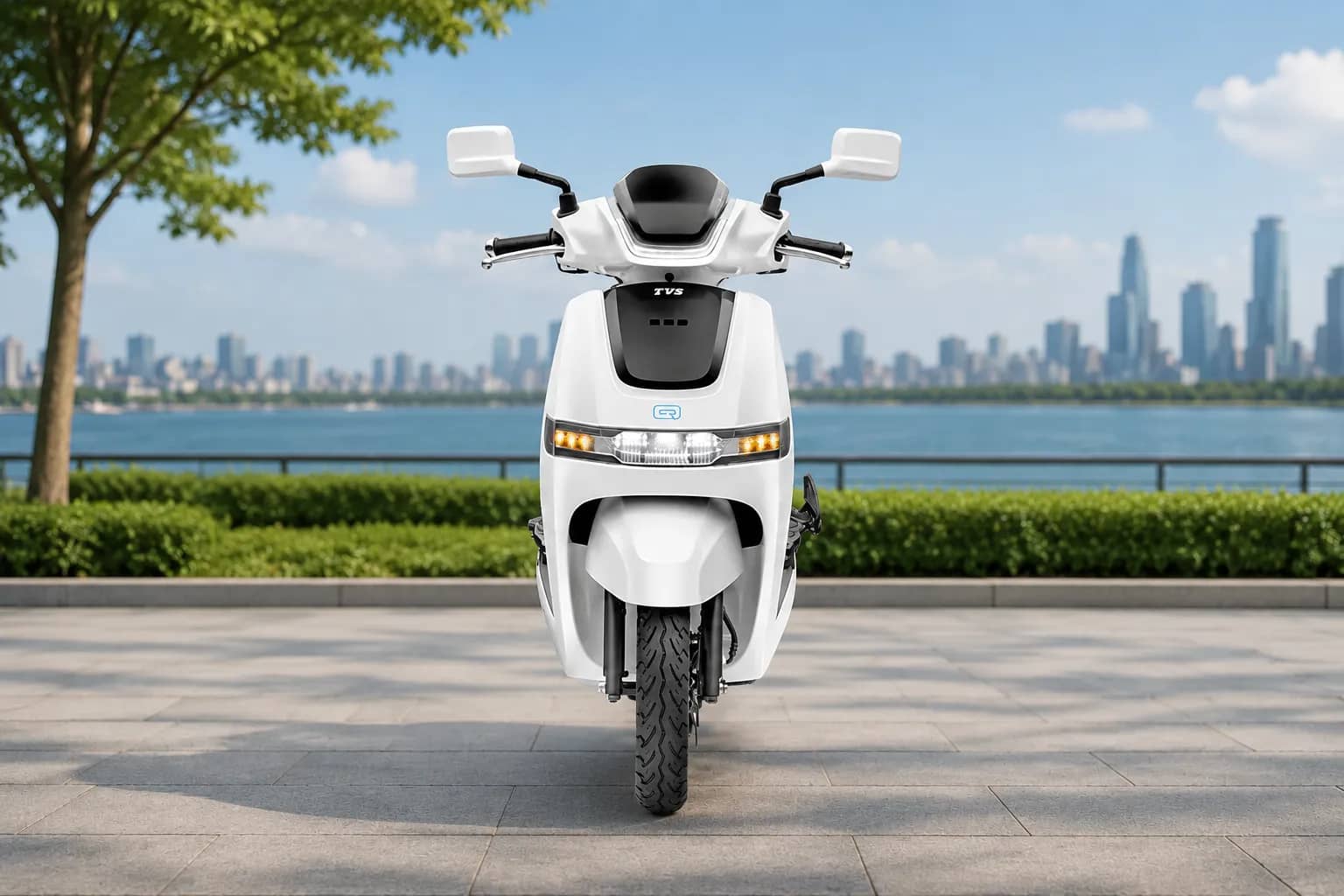 TVS iQube Front View