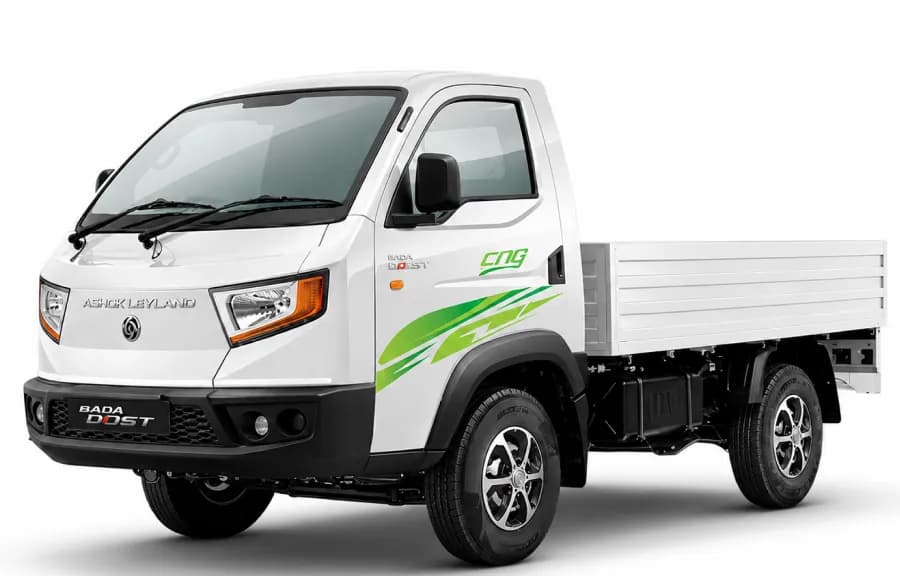 Ashok Leyland Bada Dost CNG White color
