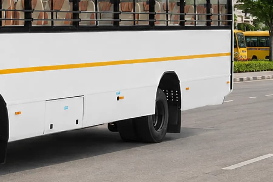 Ashok Leyland Oyster Max Rear Wheel View