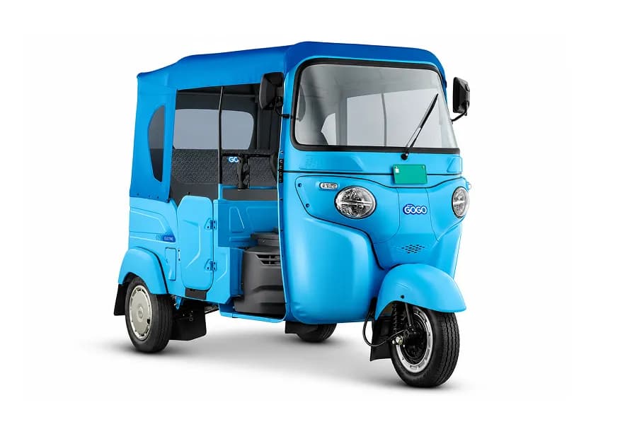 Bajaj Gogo P70 EV Sky Blue color