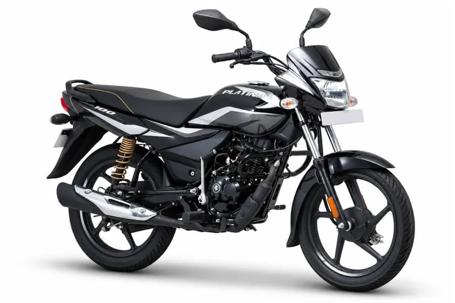 Bajaj Platina 100 Black & White color