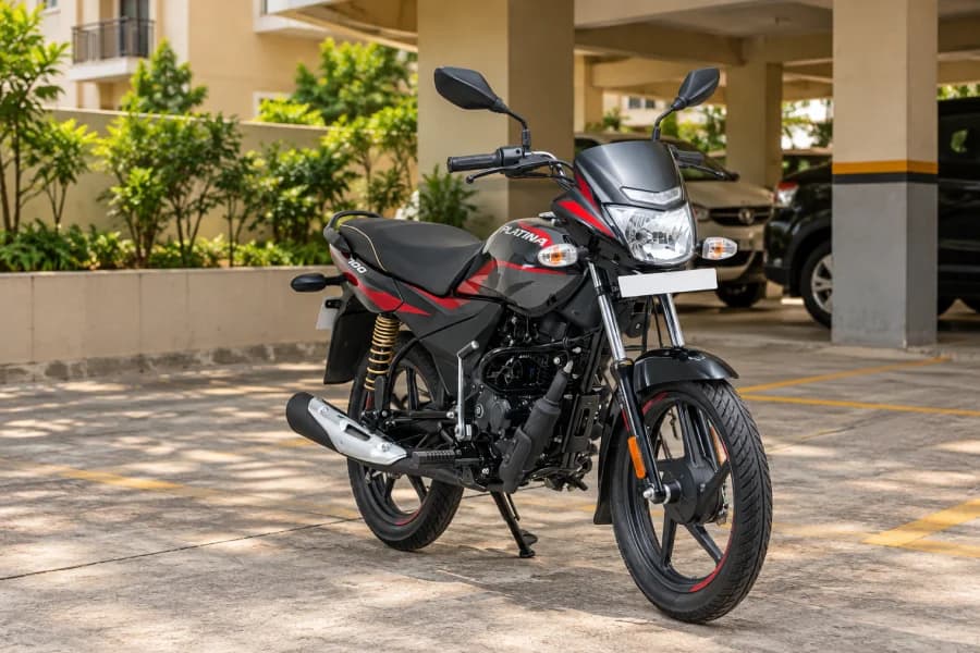 Bajaj Platina 100 Side View