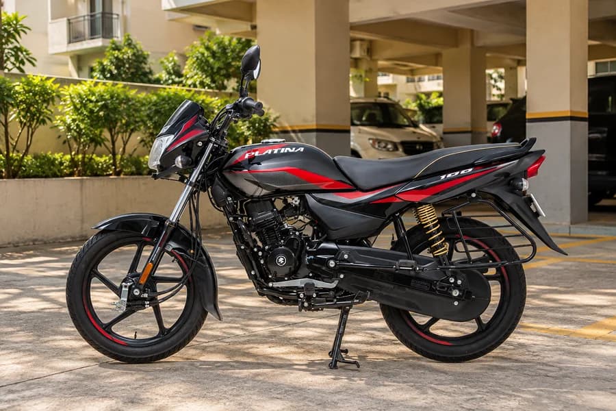Bajaj Platina 100 Left Side View