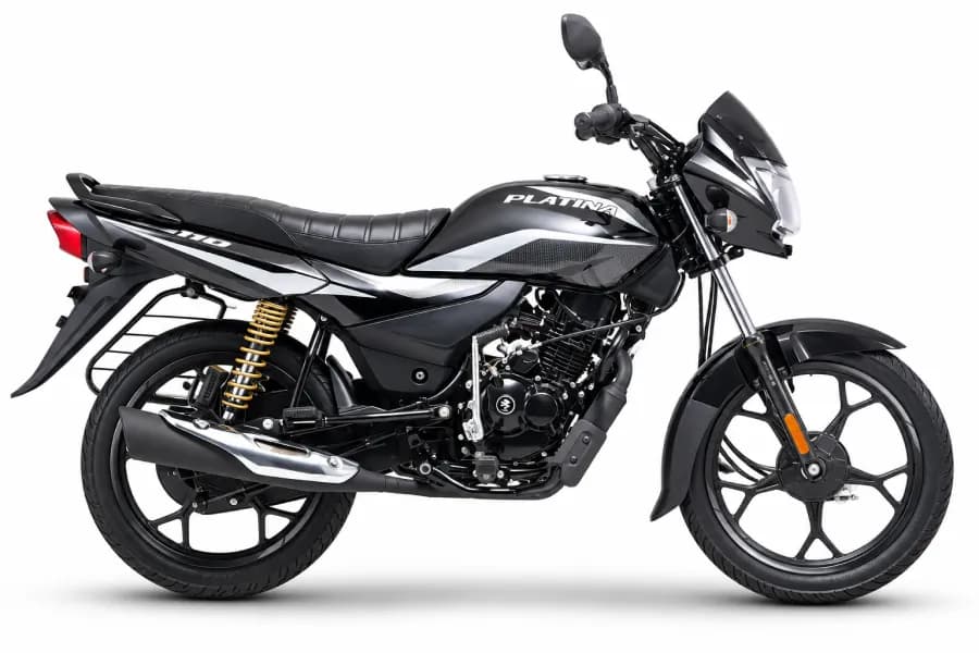 Bajaj Platina 110 Black & White color