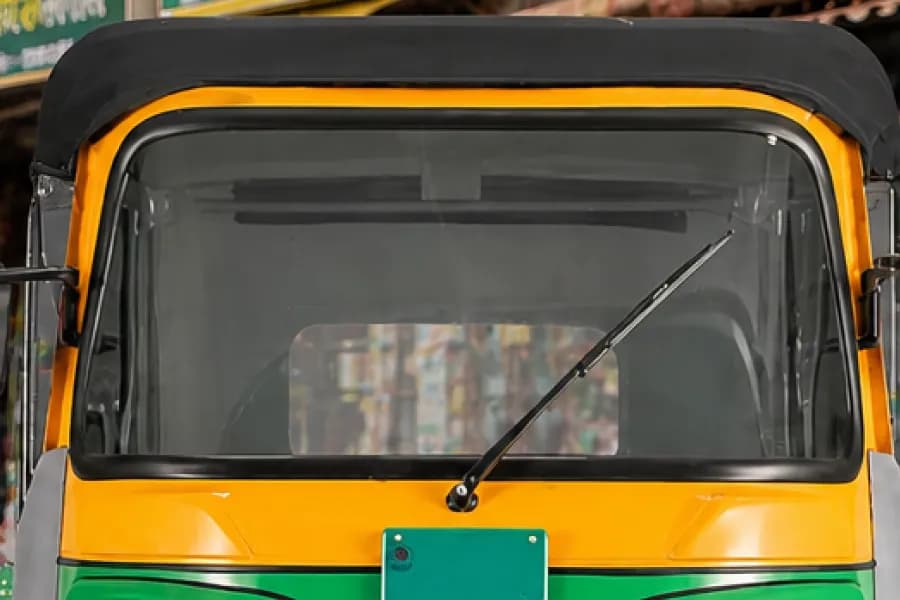 Bajaj Wego P70 EV Mirror View
