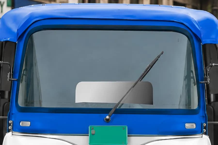 Bajaj Wego P90 EV Mirror View