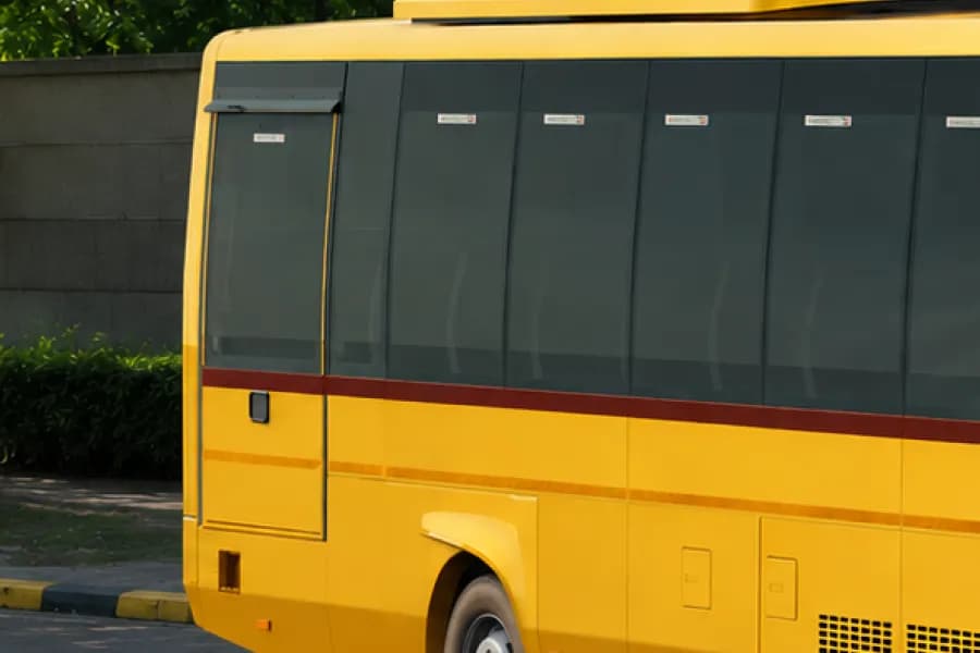 BharatBenz 1017 Bus Emergency Exit View