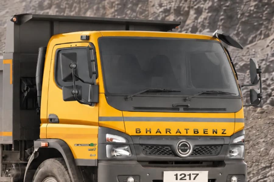 BharatBenz 1217C Windshield View