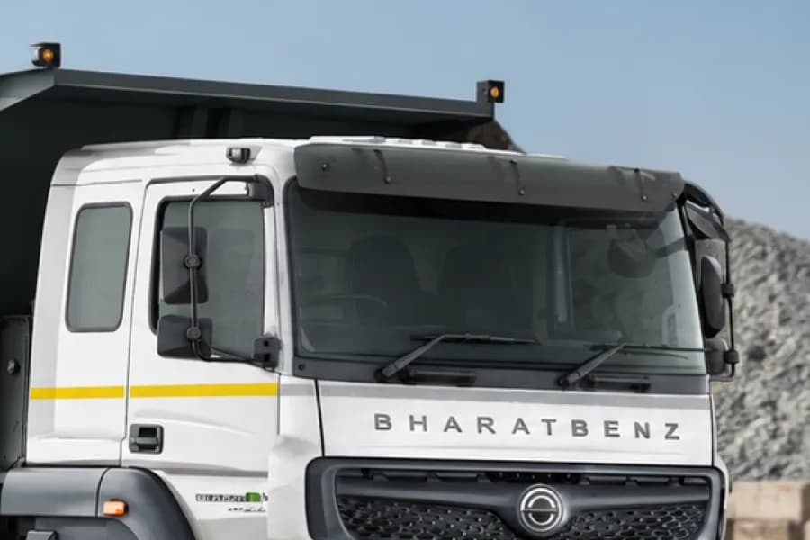 BharatBenz 2823RT Windshield View
