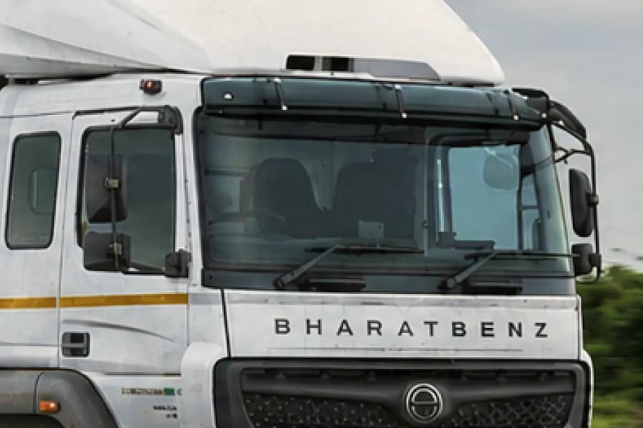 BharatBenz 4028T Windshield View