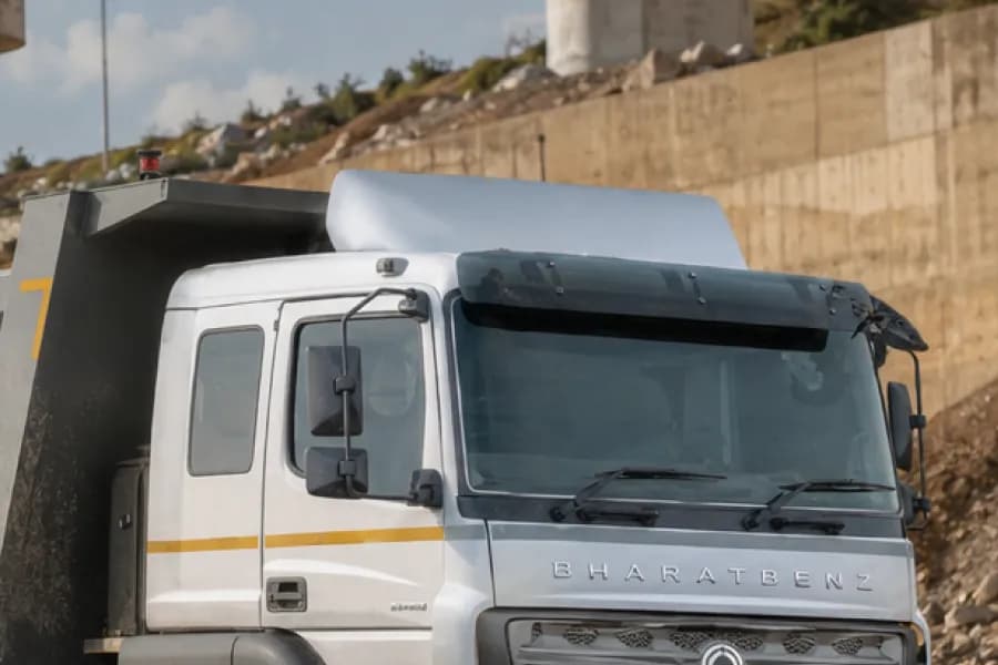 BharatBenz 4228RT Windshield View