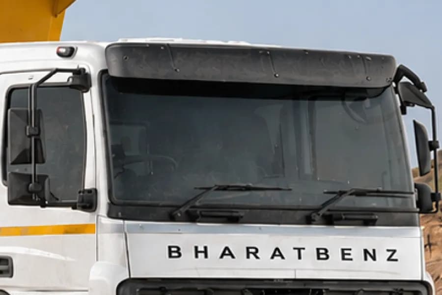 BharatBenz 5432T Windshield View