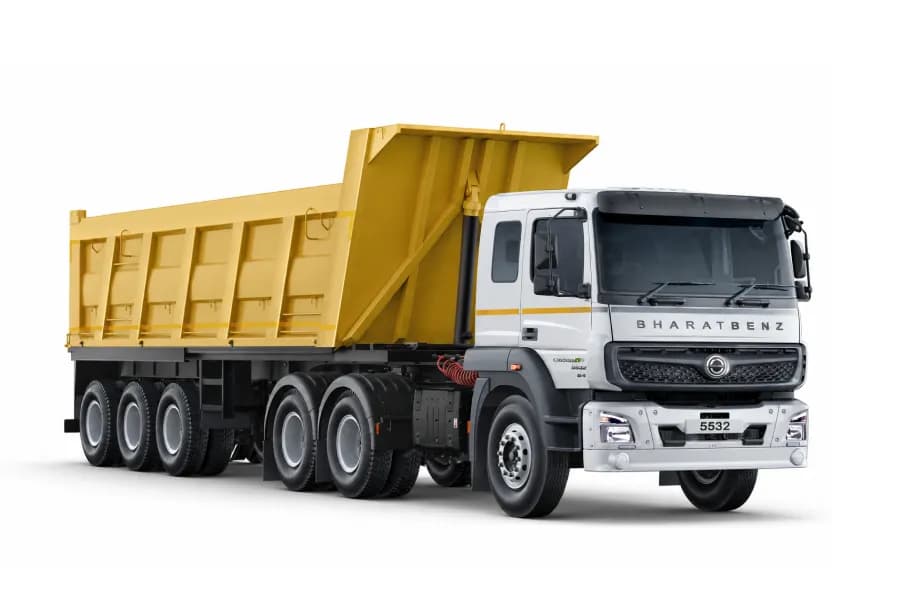 BharatBenz 5532T 6x4 White color