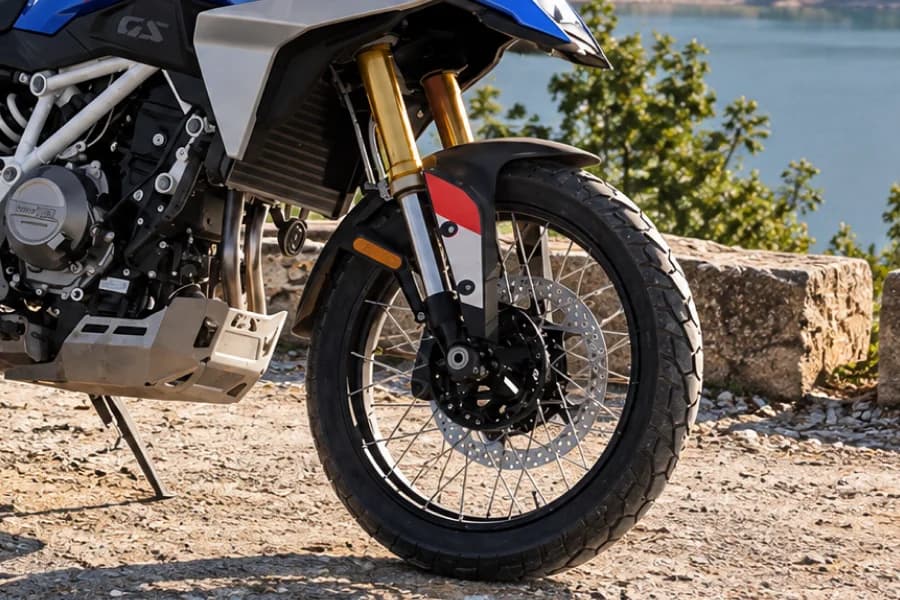 BMW F 450 GS Front Wheel View