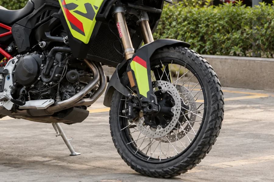 BMW F900 GS Front Wheel View