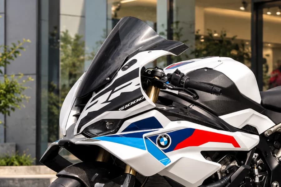 BMW S 1000 RR Windshield View