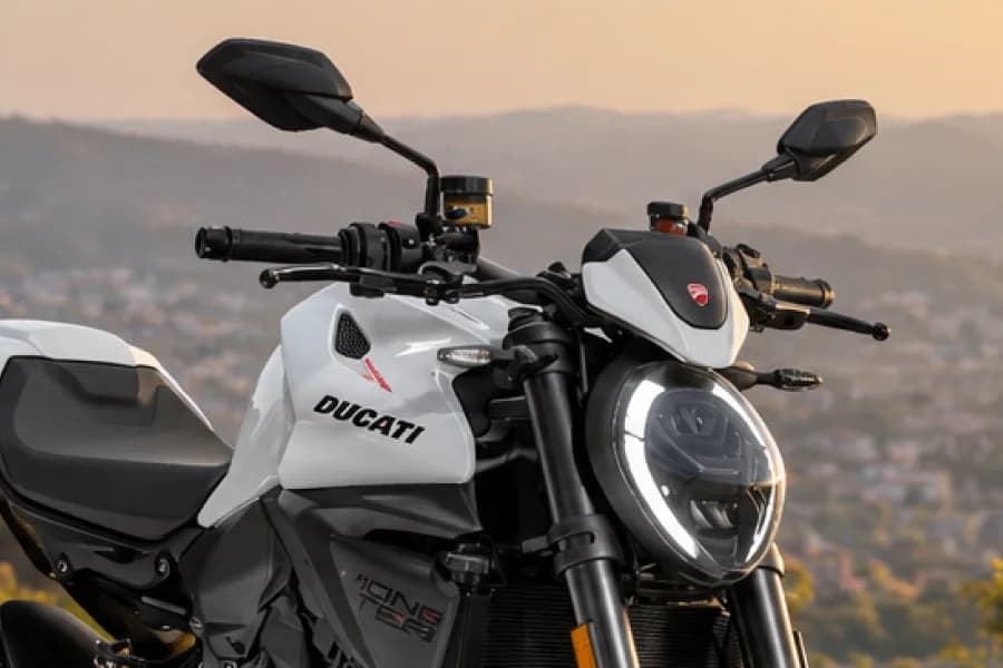 Ducati Monster Headlight View