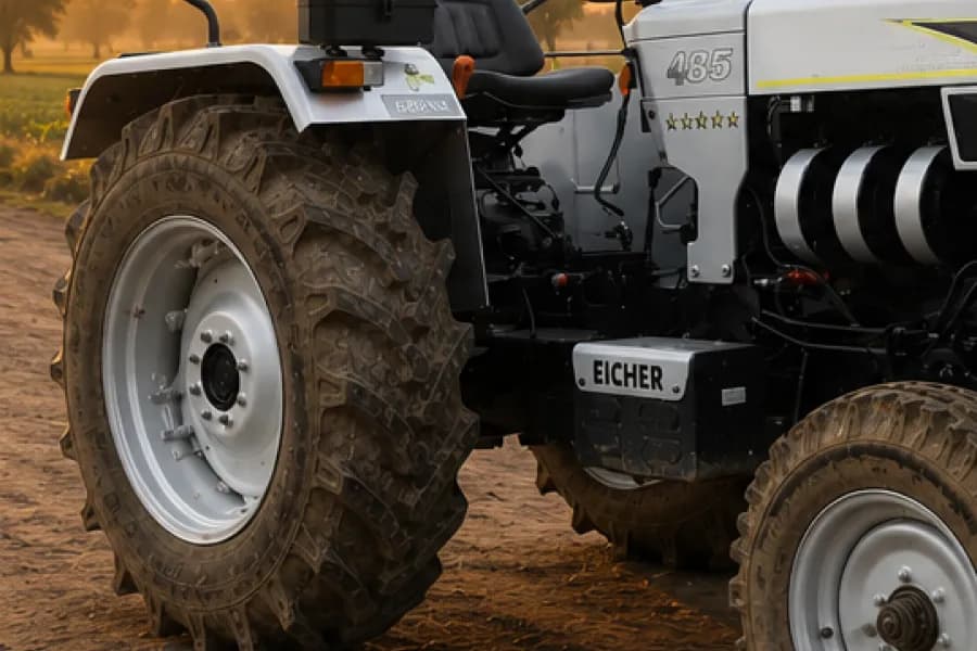 Eicher 485 Super Plus Rear Wheel View