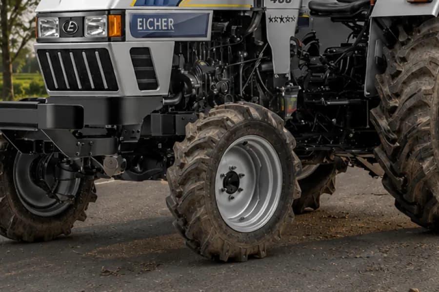 Eicher 485 4WD Front Tyre View