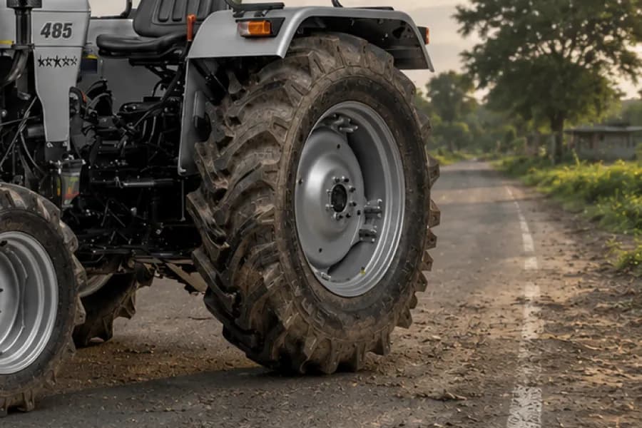 Eicher 485 4WD Rear Tyre View