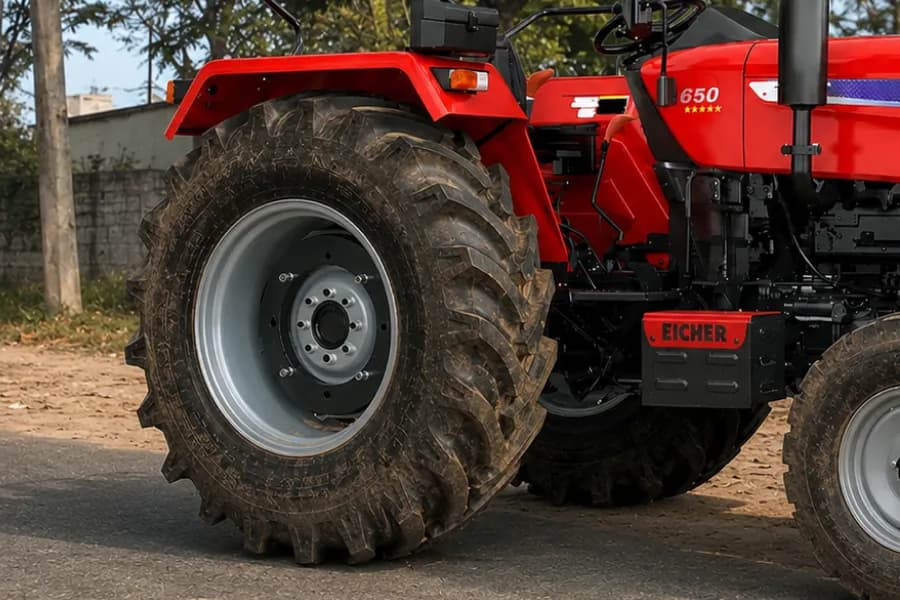 Eicher 650 Prima G3 Rear Wheel View