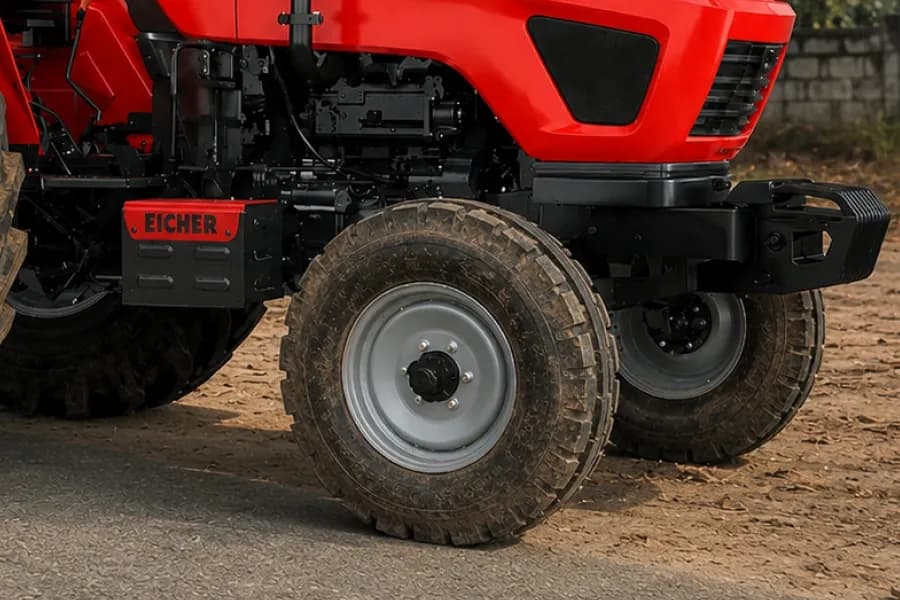 Eicher 650 Prima G3 Front Wheel View