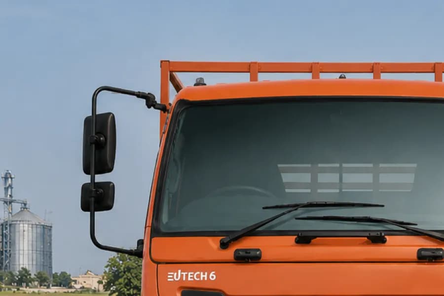Eicher Pro 3019 CNG Side Mirror View