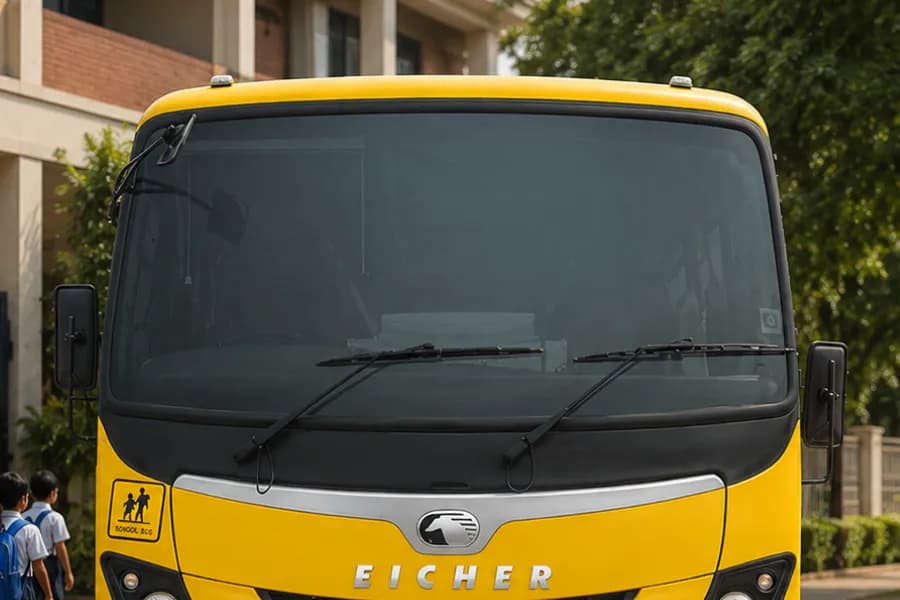 Eicher Skyline Next 2075 G School Bus Windshield View
