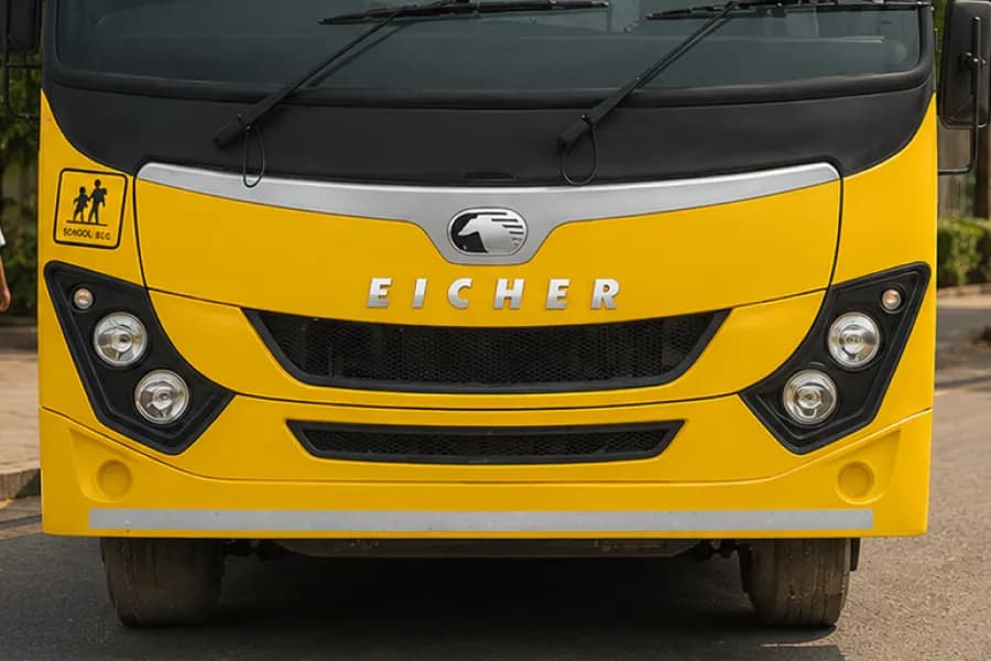 Eicher Skyline Next 2075 G School Bus Headlight View
