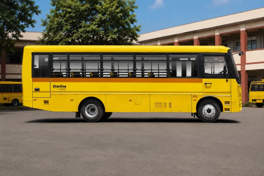 Eicher Skyline Next 2075 H School Bus Right Side View