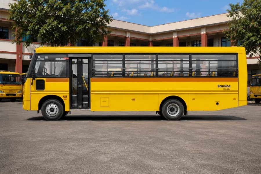 Eicher Skyline Next 2075 H School Bus Left Side View