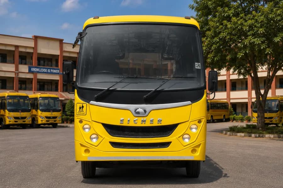 Eicher Skyline Next 2075 H School Bus Front View