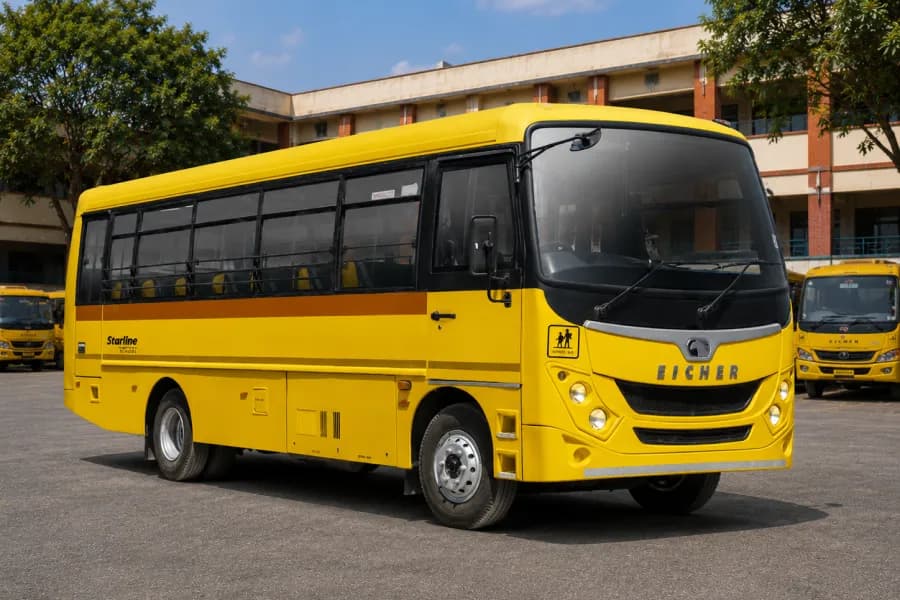 Eicher Skyline Next 2075 H School Bus Side View