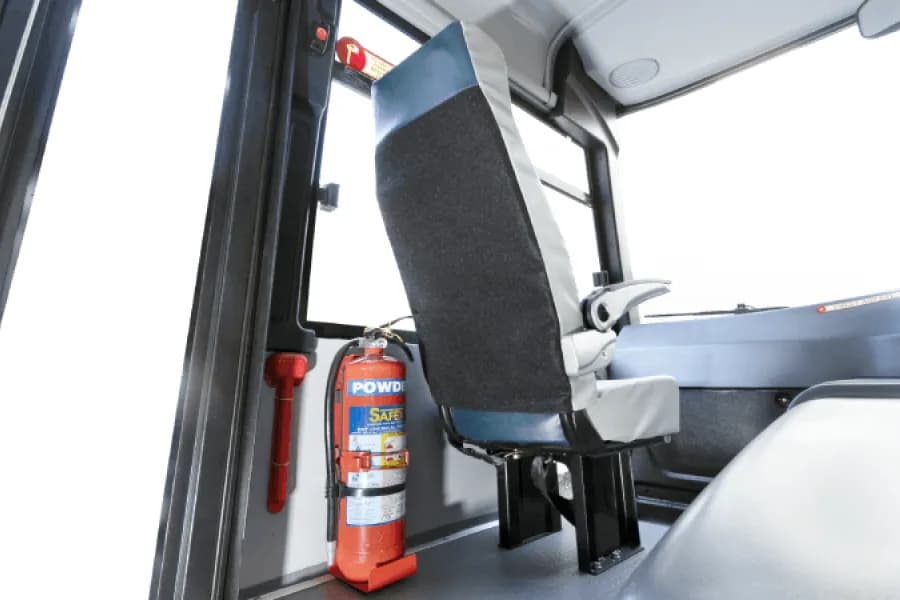Eicher Skyline Next 2075 H School Bus Driver Cabin With Fire Extinguisher View