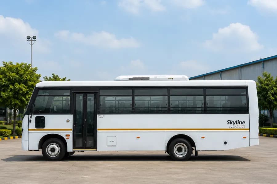 Eicher Skyline Next 2075G Staff Bus Left Side View