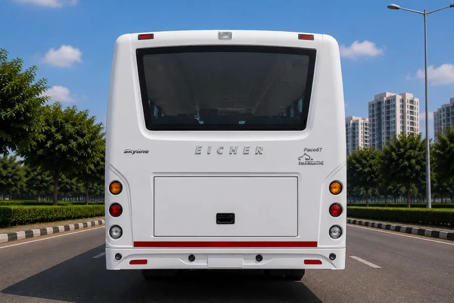 Eicher Skyline Next 2075H Staff Bus Rear View