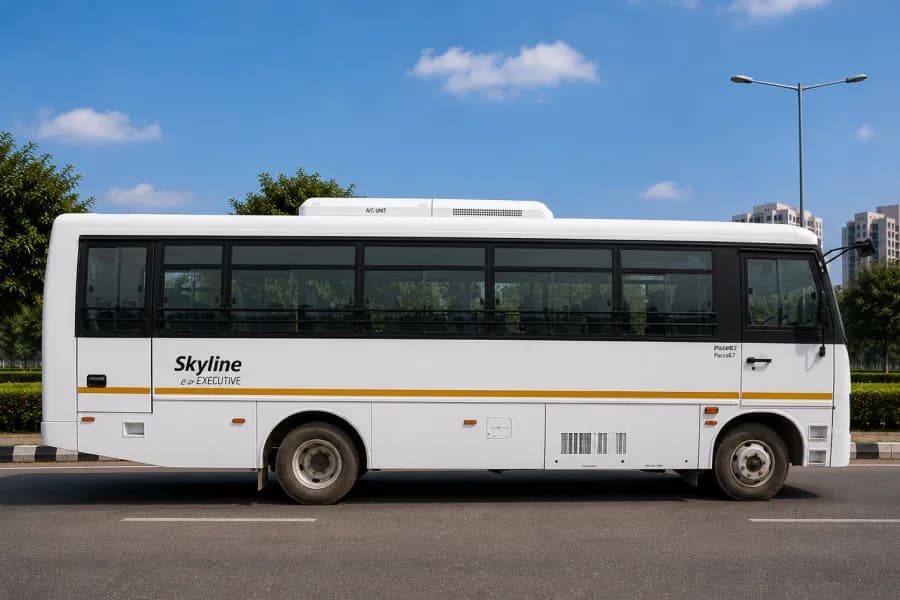 Eicher Skyline Next 2075H Staff Bus Right Side View