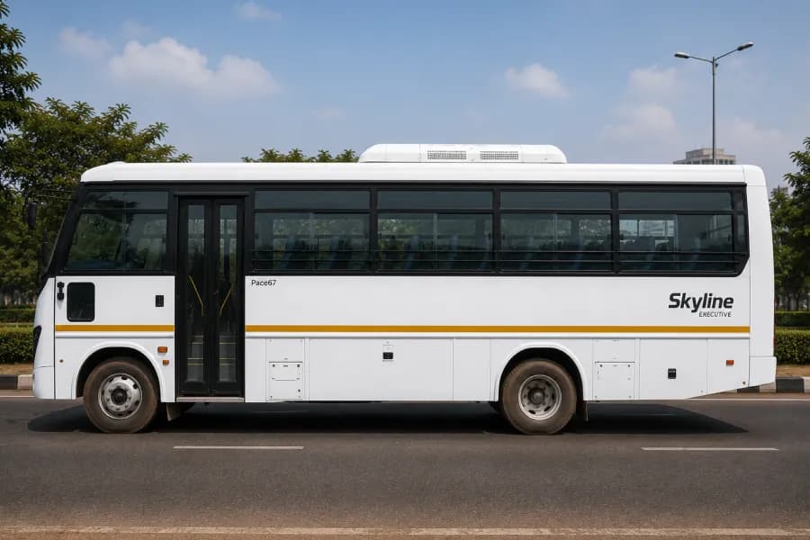 Eicher Skyline Next 2075H Staff Bus Left Side View