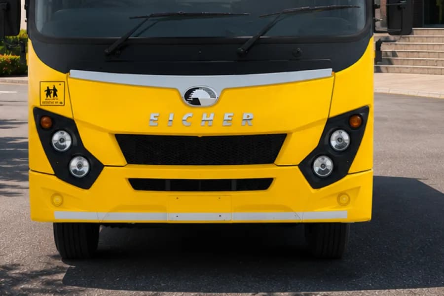 Eicher Skyline Next 2090K School Bus Headlight View