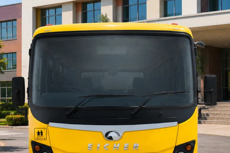 Eicher Skyline Next 2090K School Bus Windshield View