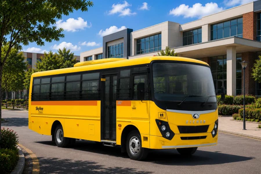 Eicher Skyline Next 2090K School Bus SideView