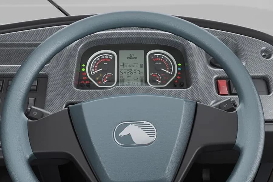 Eicher Skyline Next 2090K School Bus Instrument Cluster View