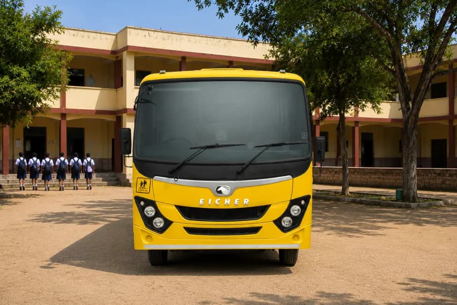 Eicher Skyline Next 2090L School Bus Front View
