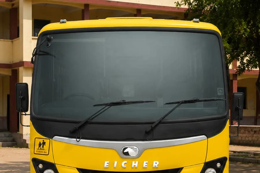 Eicher Skyline Next 2090L School Bus Windshield View