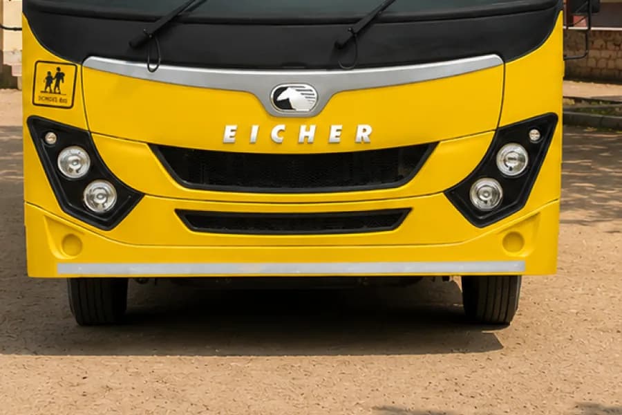 Eicher Skyline Next 2112M School Bus Headlight View