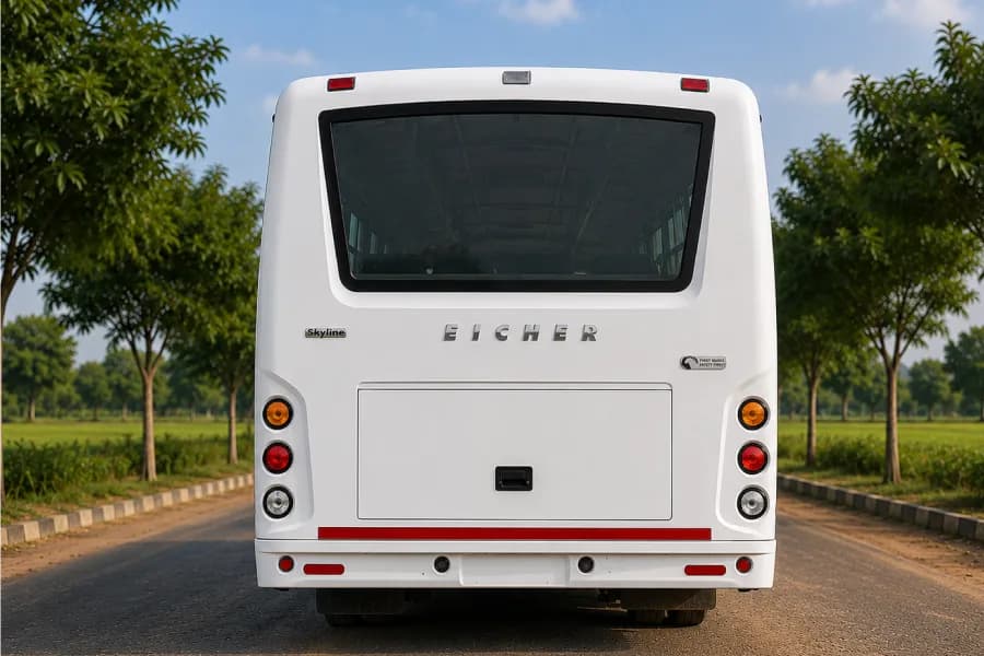 Eicher Skyline Next 2112M Staff Bus Rear View