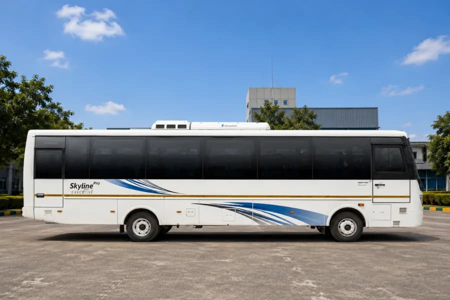 Eicher Skyline Pro Next 3011L Staff Bus Right Side View